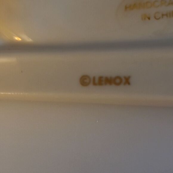 Lenox  Snowman Ornament with Striped Bow - Picture 3 of 3